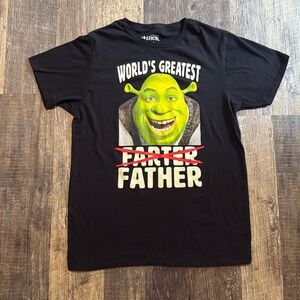Shrek Graphic T-Shirt Worlds Greatest Farter Dreamworks Fathers Day Mens Medium